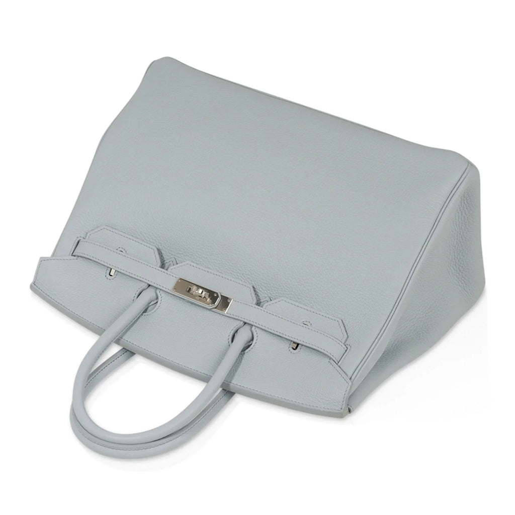 Birkin 35 Bag Blue Bleu Pale Togo Palladium Hardware