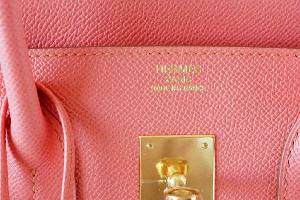 Birkin 35 Bag Flamingo Pink Gold Hardware Rare