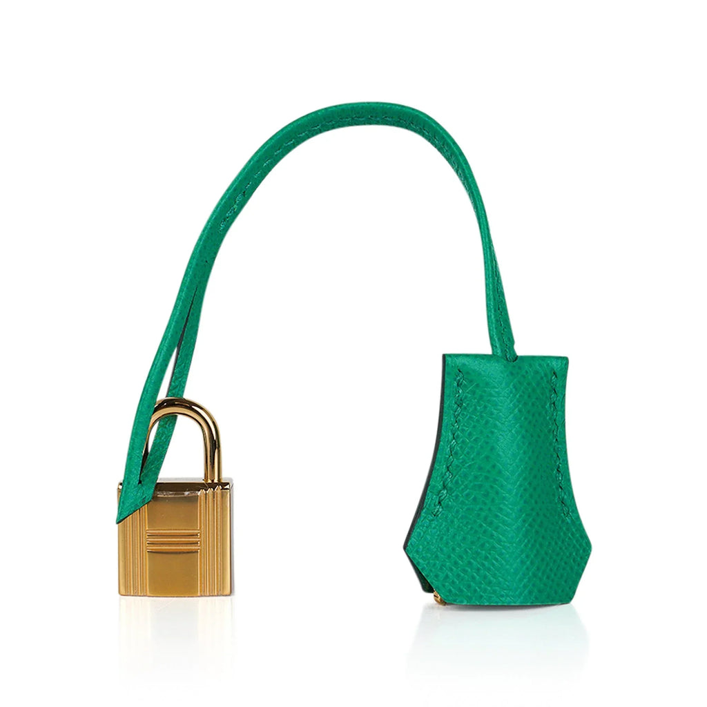Birkin Sellier 25 Bag Vert Jade Epsom Leather with Gold Hardware