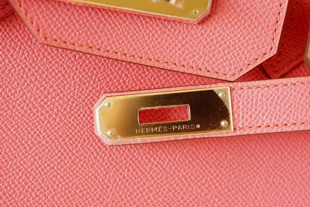 Birkin 35 Bag Flamingo Pink Gold Hardware Rare