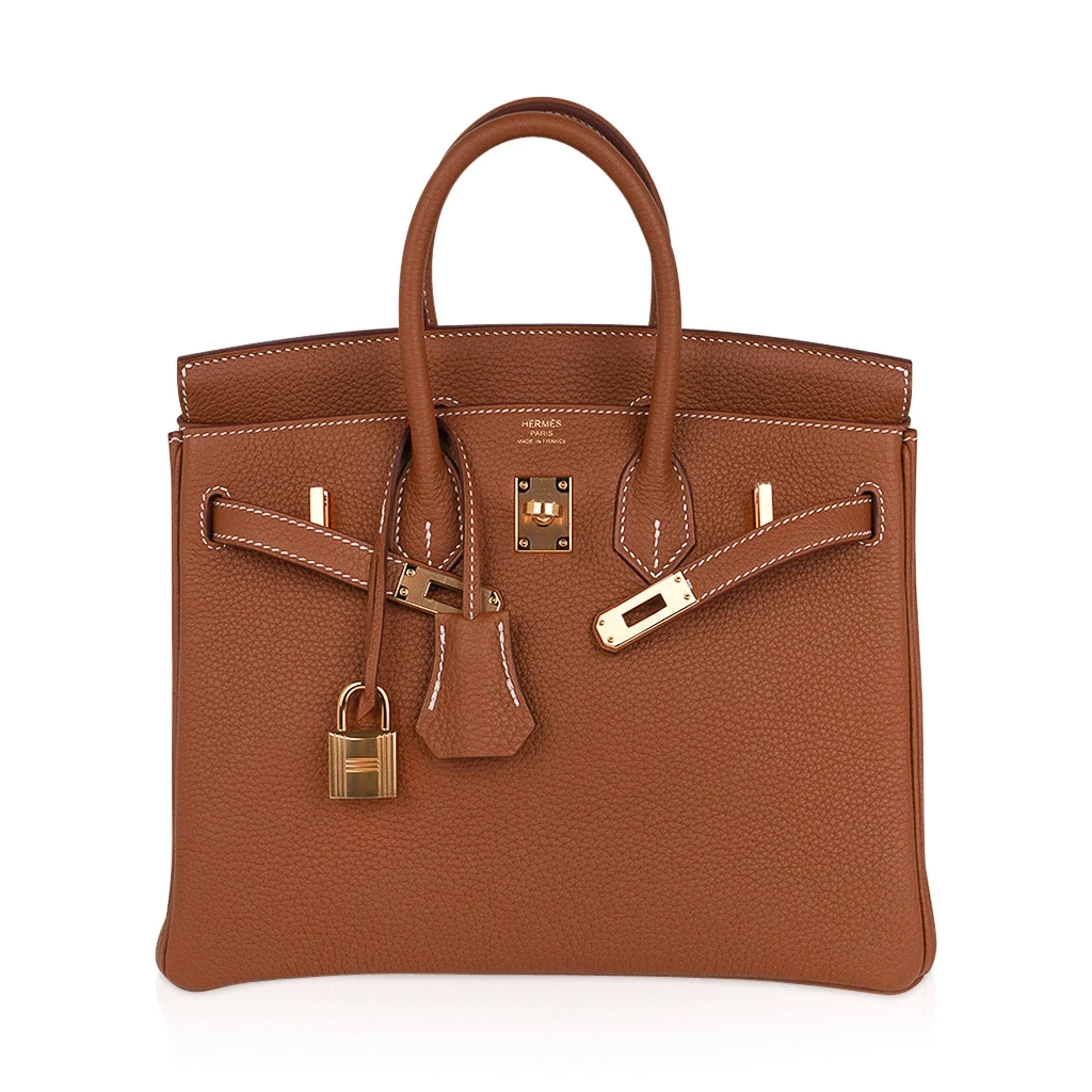 Birkin 25 Bag Gold Togo Leather with Gold Hardware