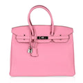 Birkin 35 Bag rare 5P Pink Togo Palladium Hardware