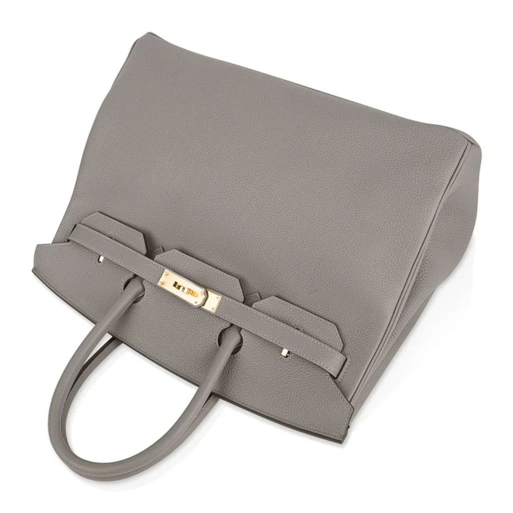 Birkin 35 Bag Gris Asphalte Togo Gold Hardware
