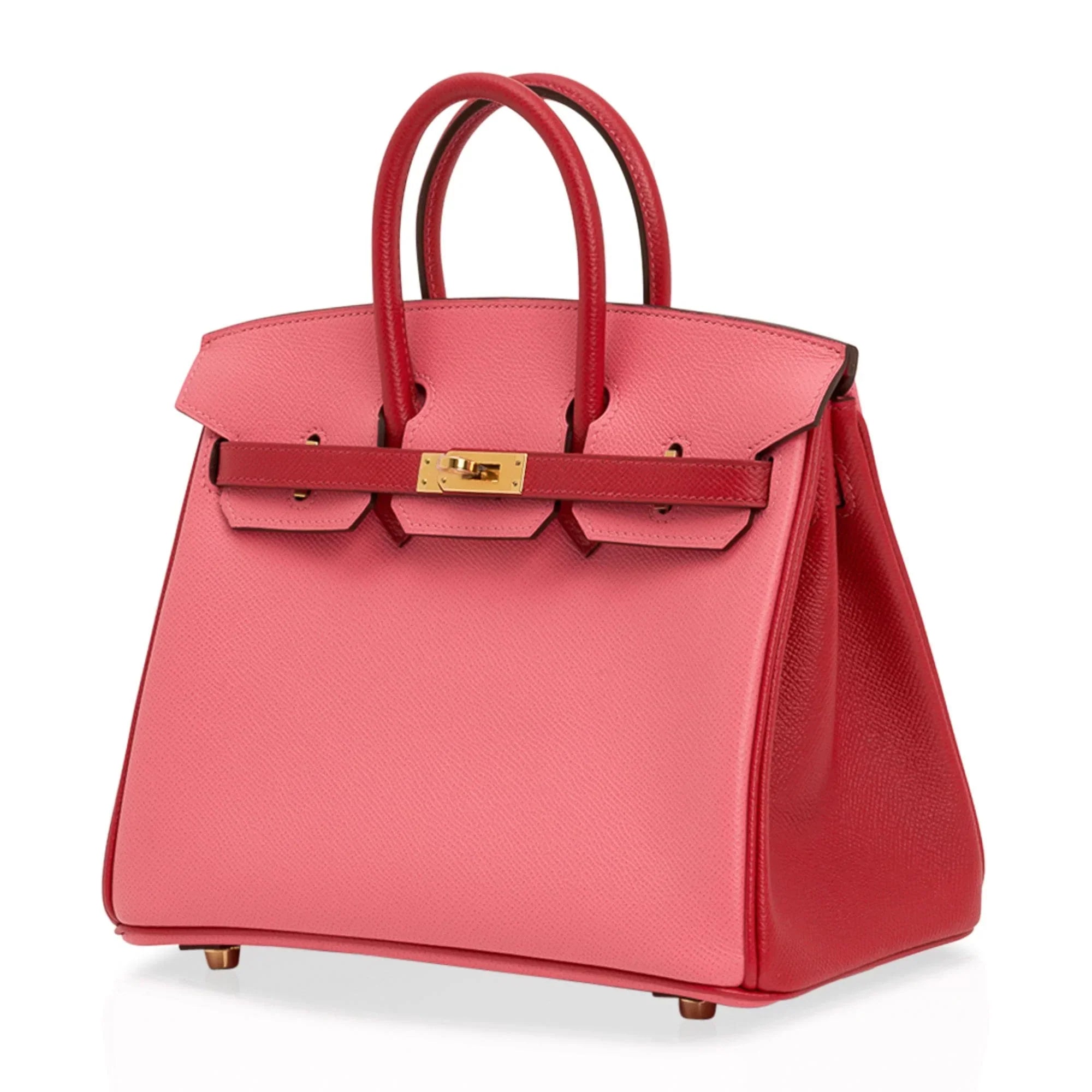 Birkin 25 HSS Bag Rose Azalee Rouge Casaque Epsom Gold Hardware