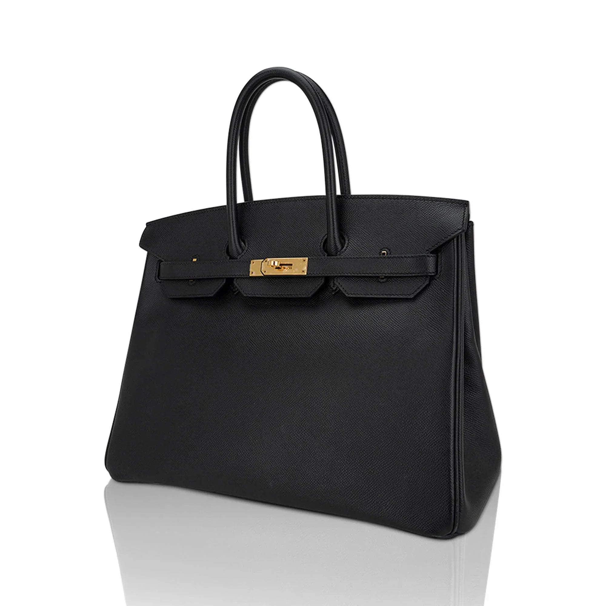 Birkin 35 Bag Black Epsom Leather with Gold Hardware