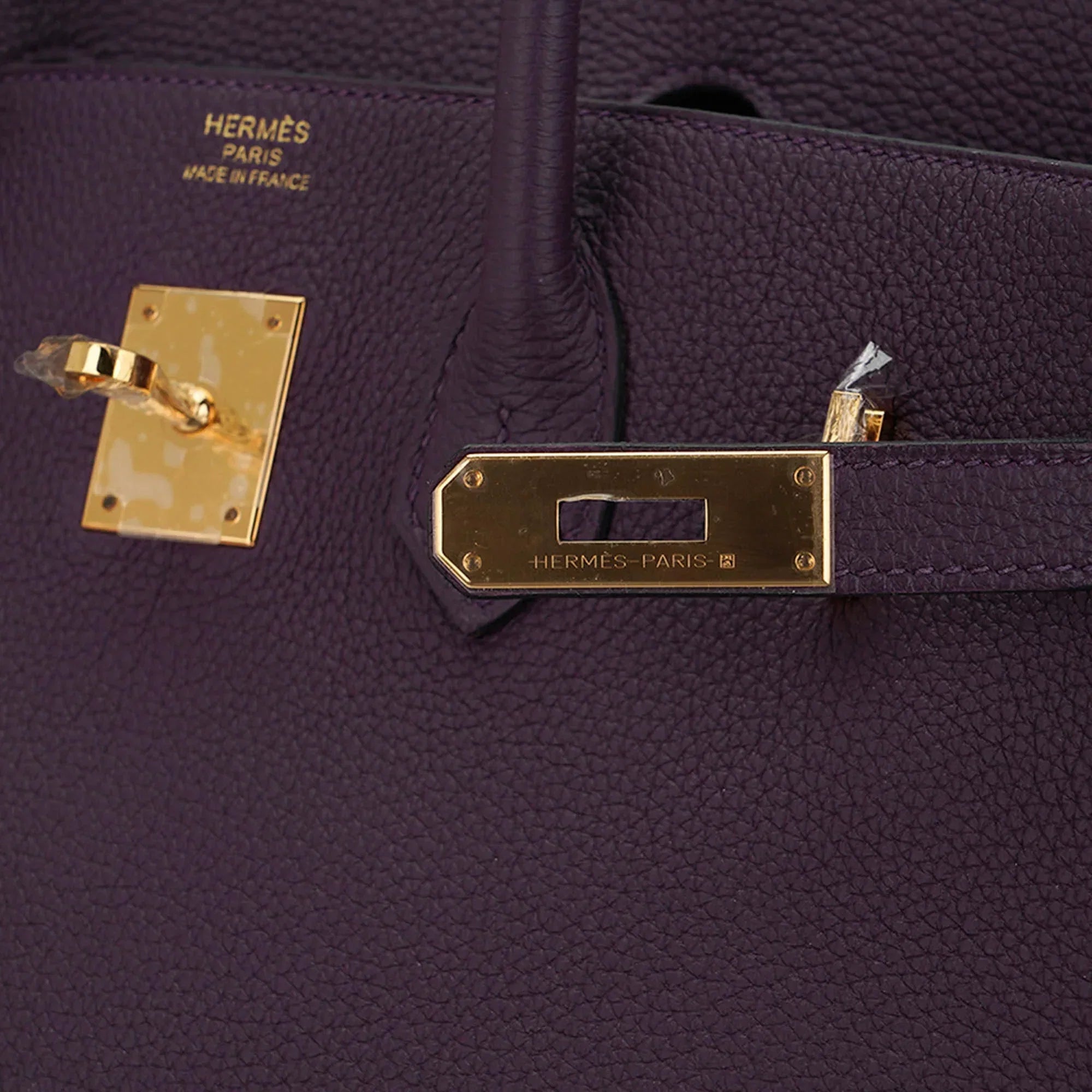Birkin 35 Bag Raisin Togo Leather with Gold Hardware