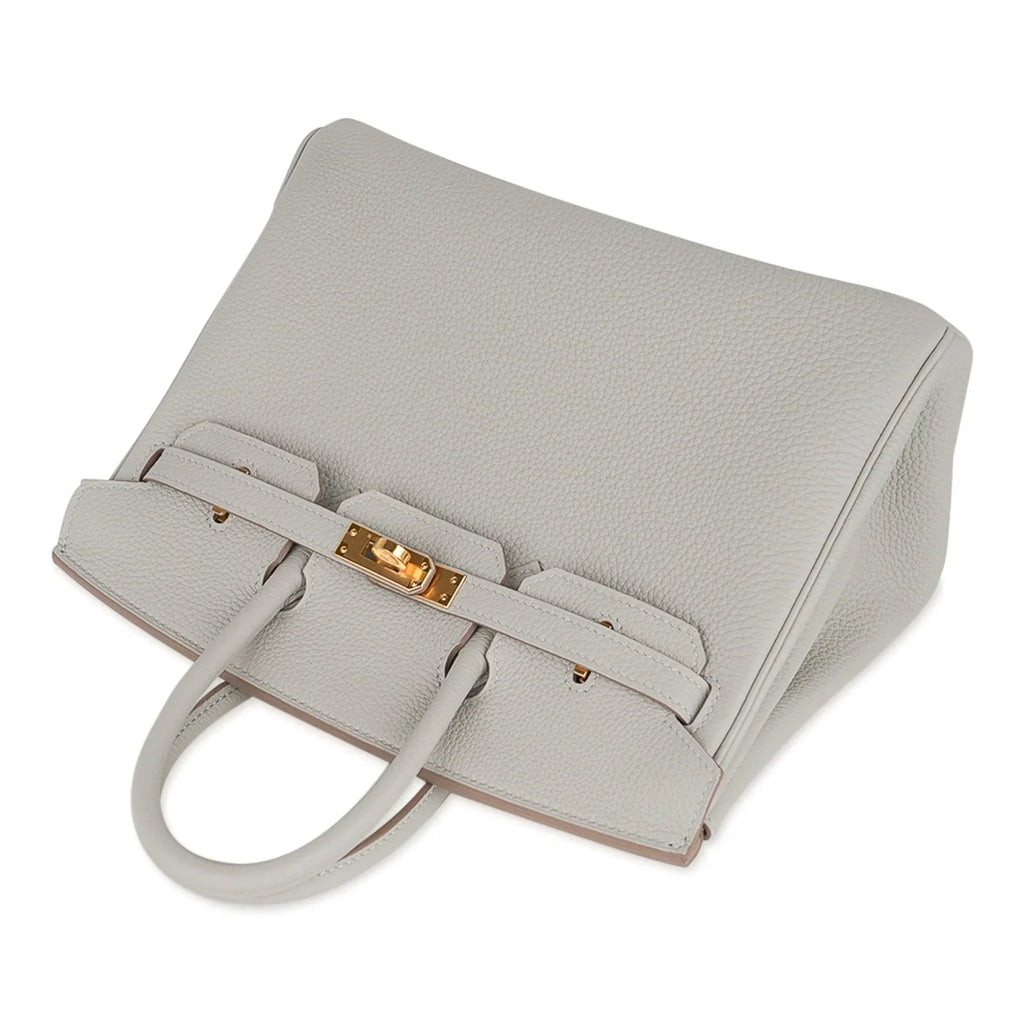 Birkin 25 Bag Gris Perle Togo Gold Hardware