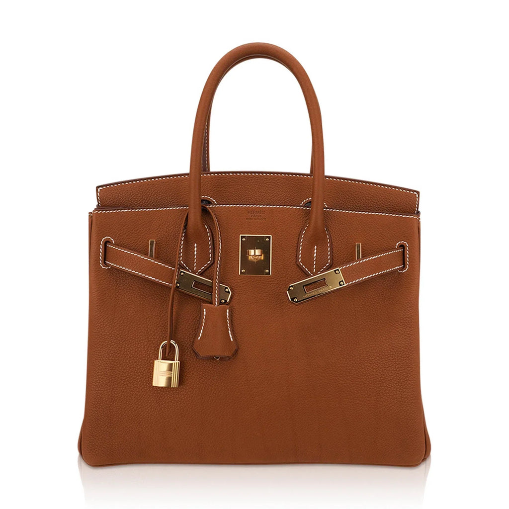 Birkin 30 Bag Barenia Faubourg Leather with Gold Hardware