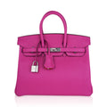 Verso Birkin 25 Bag Magnolia Capucine Togo Leather with Palladium Hardware