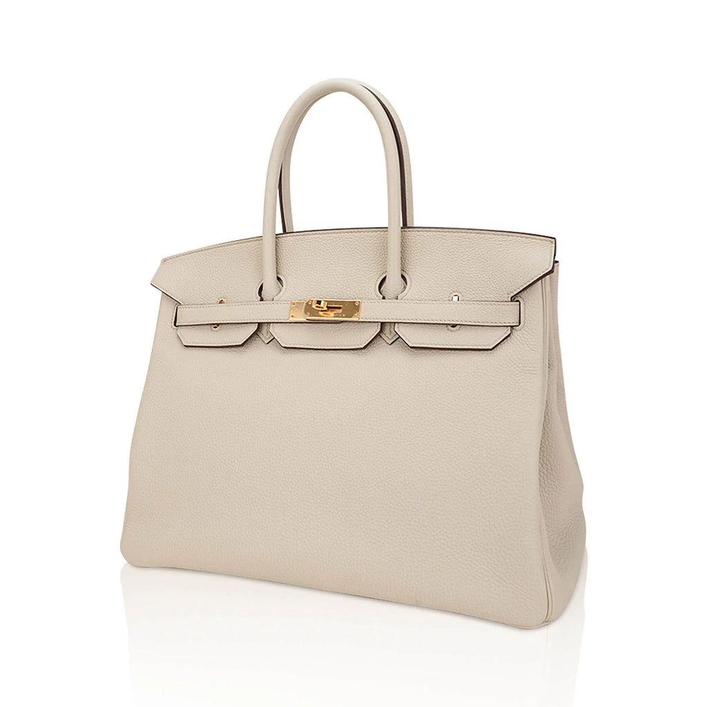 HSS Birkin 35 Trench and Corail Togo Leather Special Order Bag