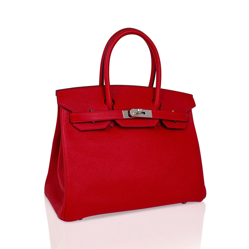 Birkin 30 Bag Rouge Casaque Epsom Leather with Palladium Hardware