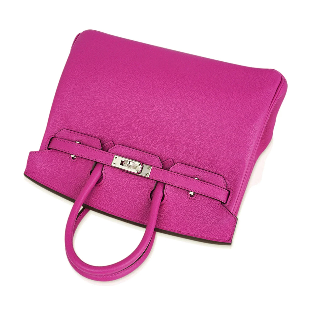 Verso Birkin 25 Bag Magnolia Capucine Togo Leather with Palladium Hardware