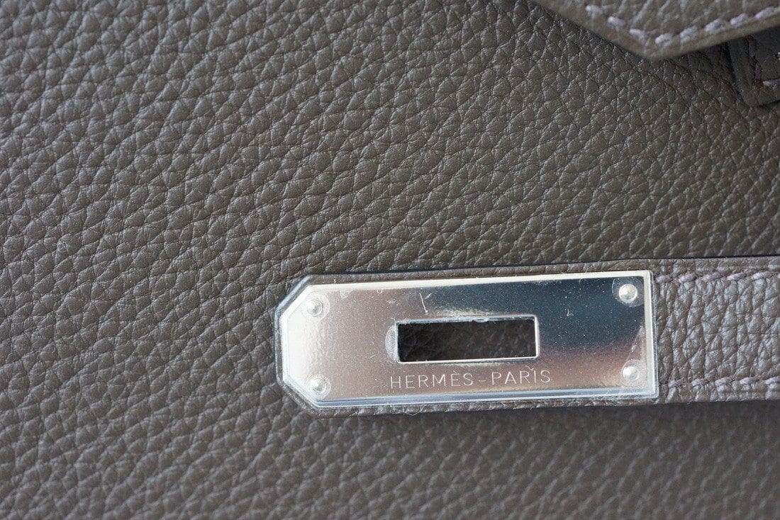 Birkin 35 Bag Ecorce (Bark)Taupe Togo Palladium