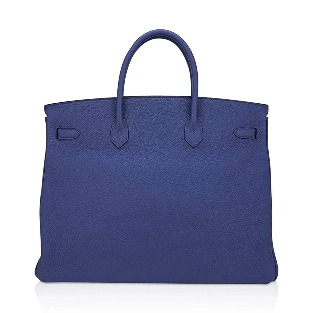 Limited Edition Birkin 40 Bag Blue de Prusse Togo Leather with Palladium Hardware