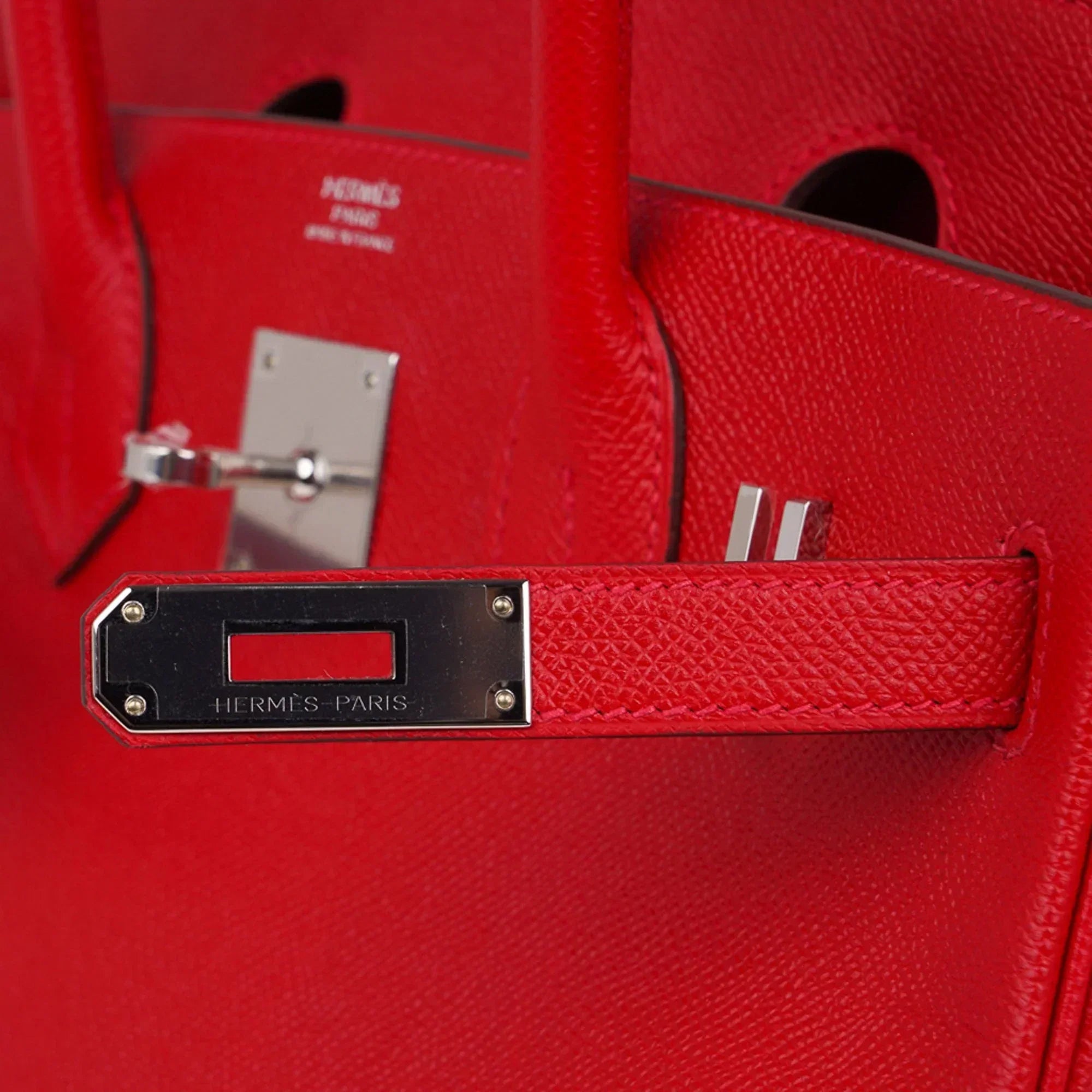 Birkin 30 Bag Rouge Casaque Epsom Leather with Palladium Hardware
