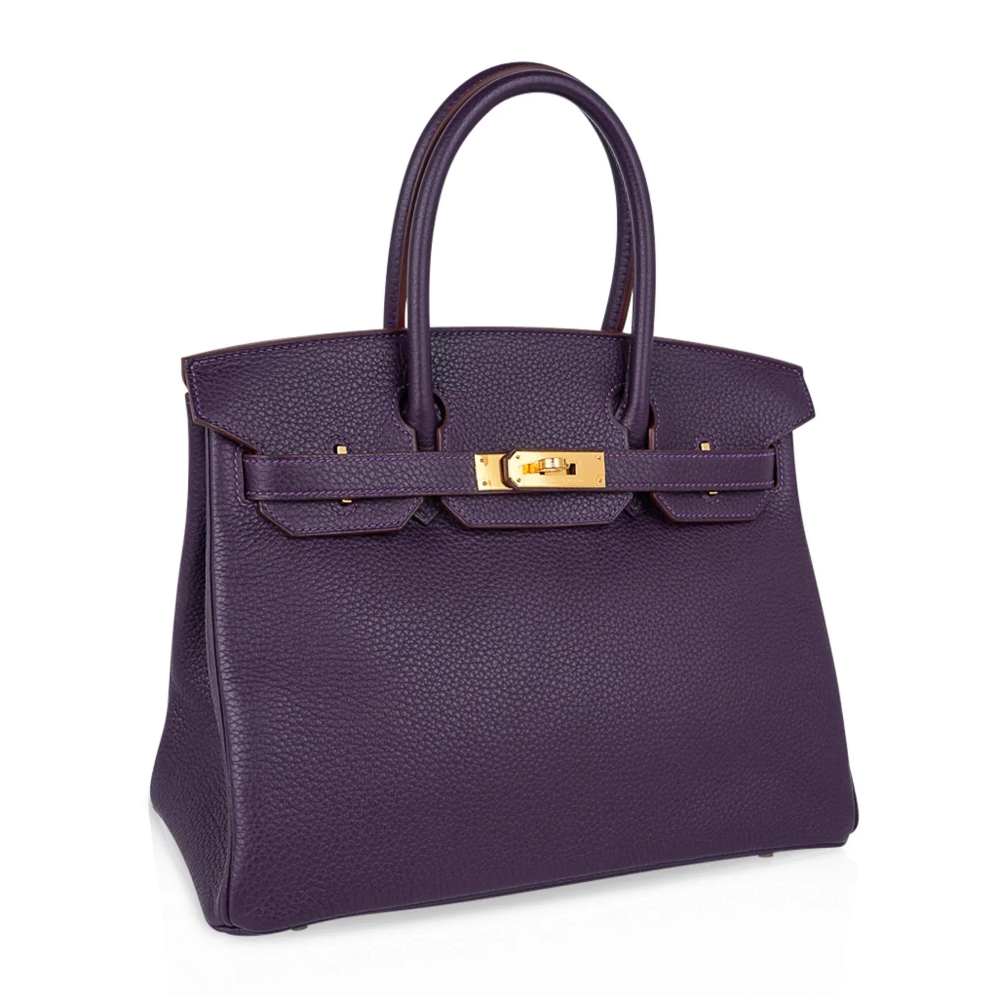 Birkin 30 Bag Raisin Rich Original Colour Gold Hardware Togo Leather