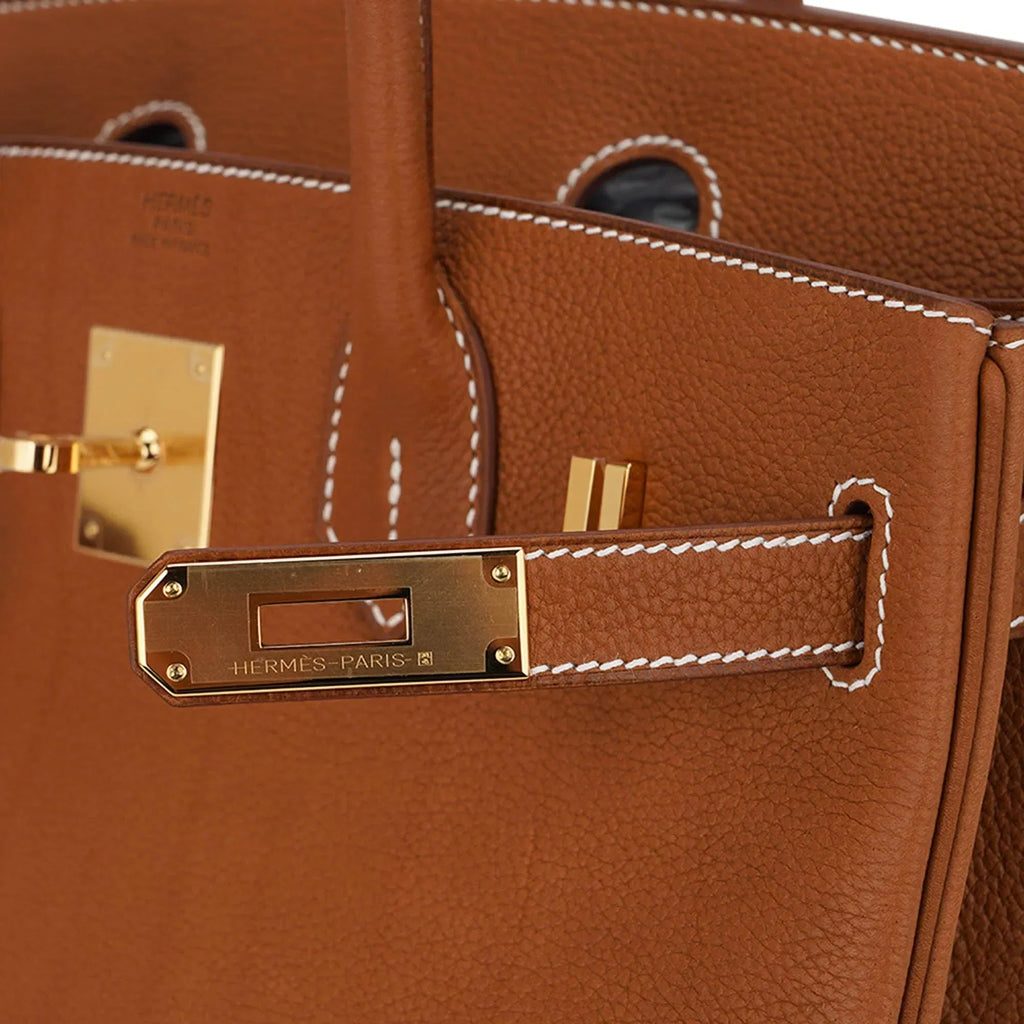 Birkin 30 Bag Barenia Faubourg Leather with Gold Hardware
