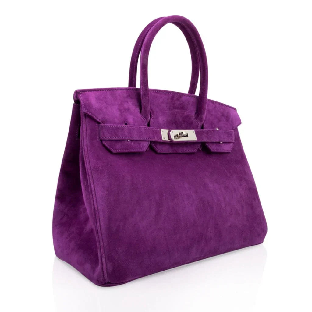 Birkin 30 Bag Rare Doblis Violet Palladium Hardware