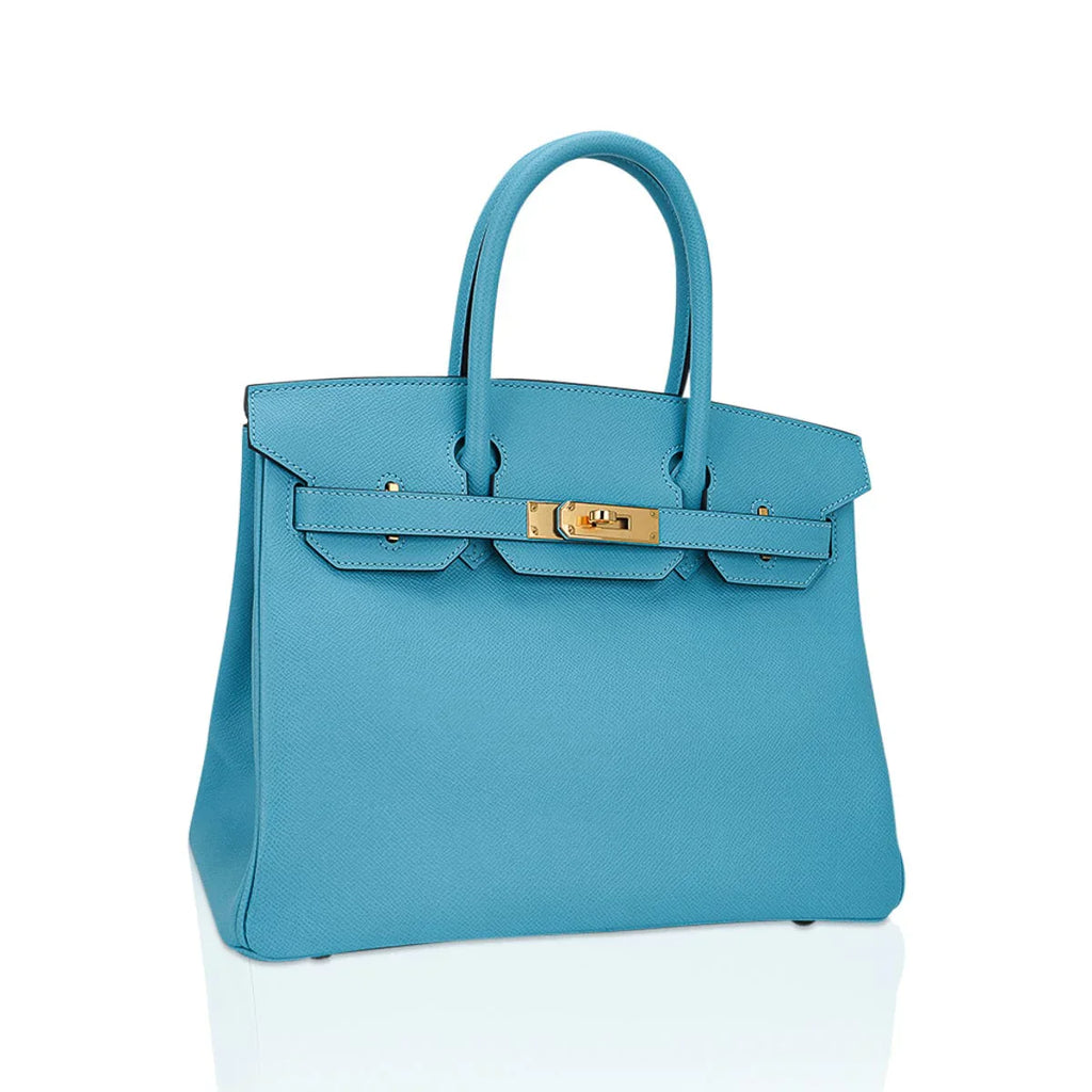 Birkin 30 Bag Blue du Nord Gold Hardware Epsom Leather