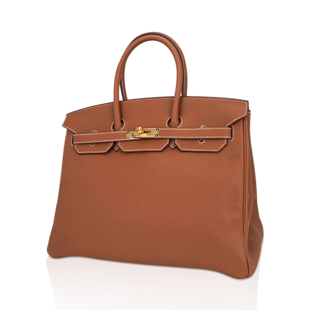 Birkin 35 Bag Gold Togo Leather with Gold Hardware