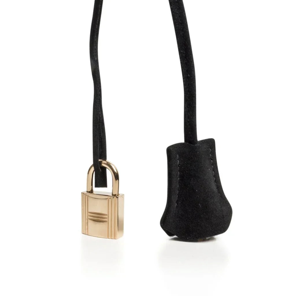 Birkin 35 Bag Black Doblis Suede Gold Hardware Limited Edition