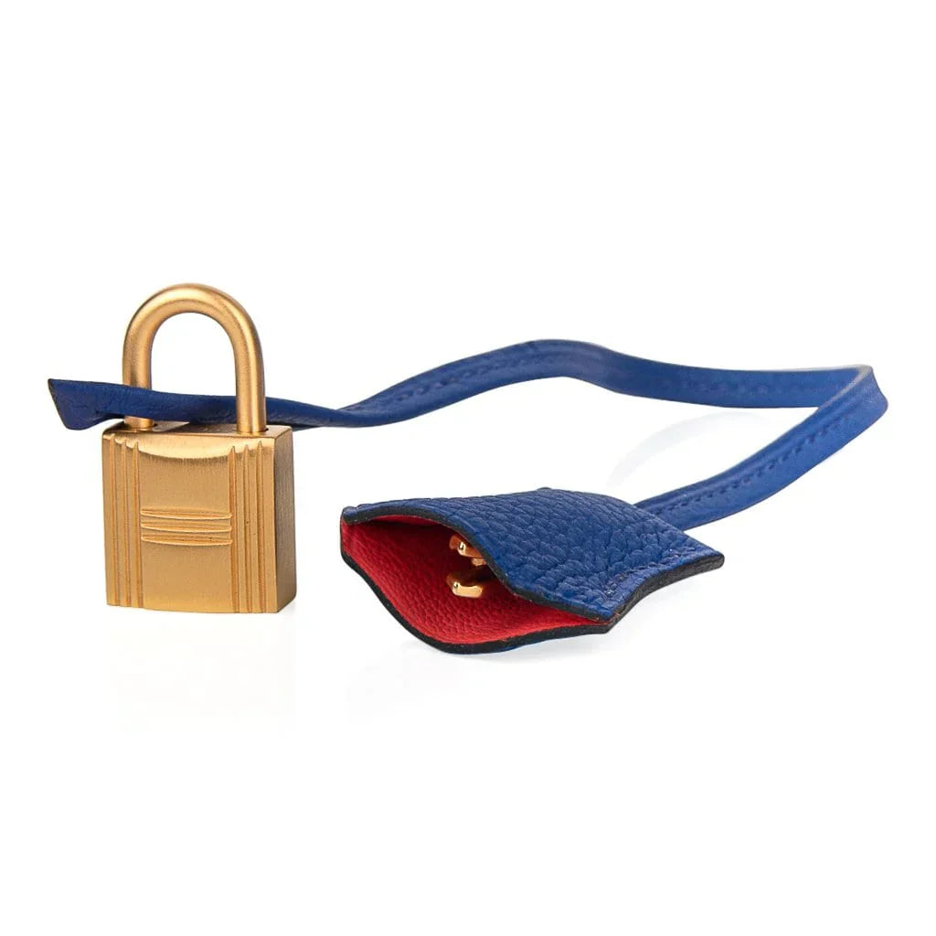 Birkin HSS 40 Bag Electric Blue / Rose Jaipur Brushed Gold Hardware