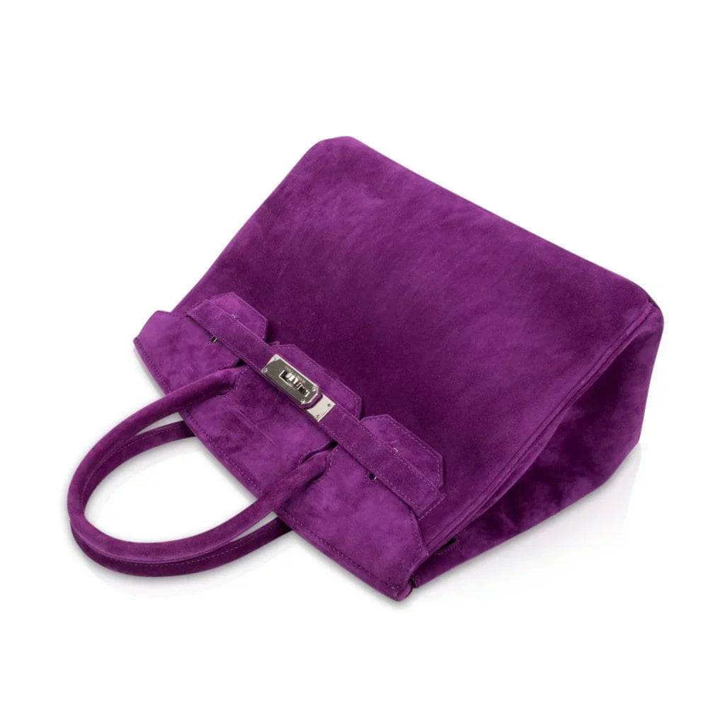 Birkin 30 Bag Rare Doblis Violet Palladium Hardware
