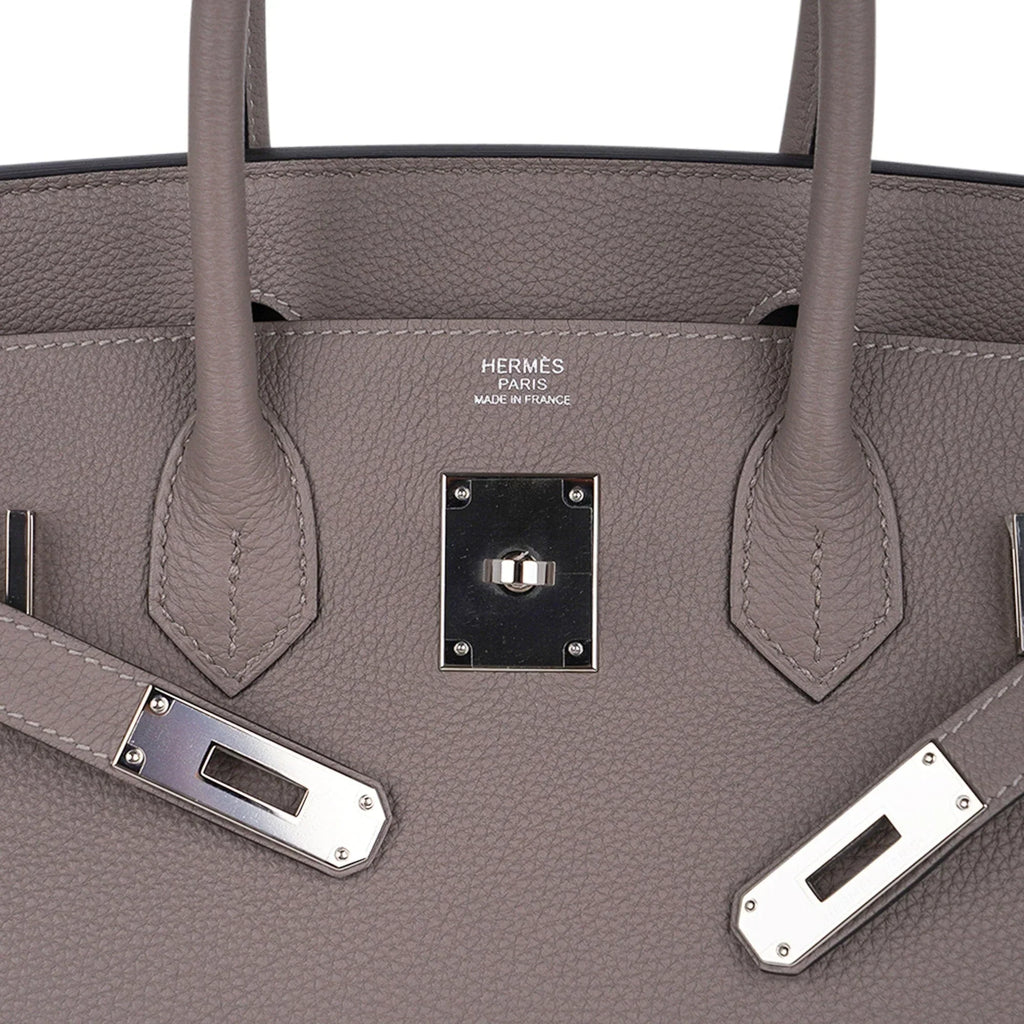 Birkin 30 Bag Gris Asphalte Togo Leather with Palladium Hardware