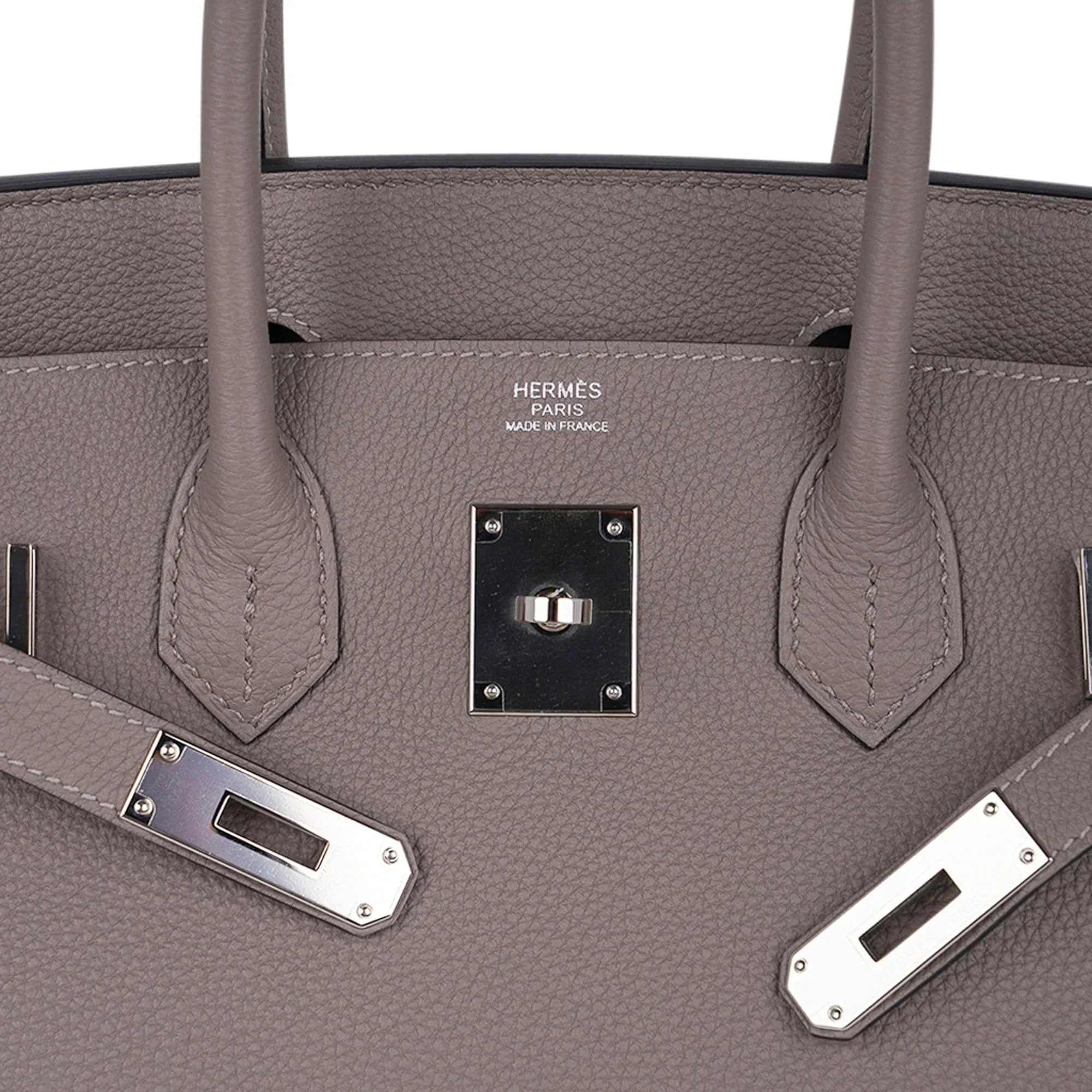 Birkin 30 Bag Gris Asphalte Togo Leather with Palladium Hardware