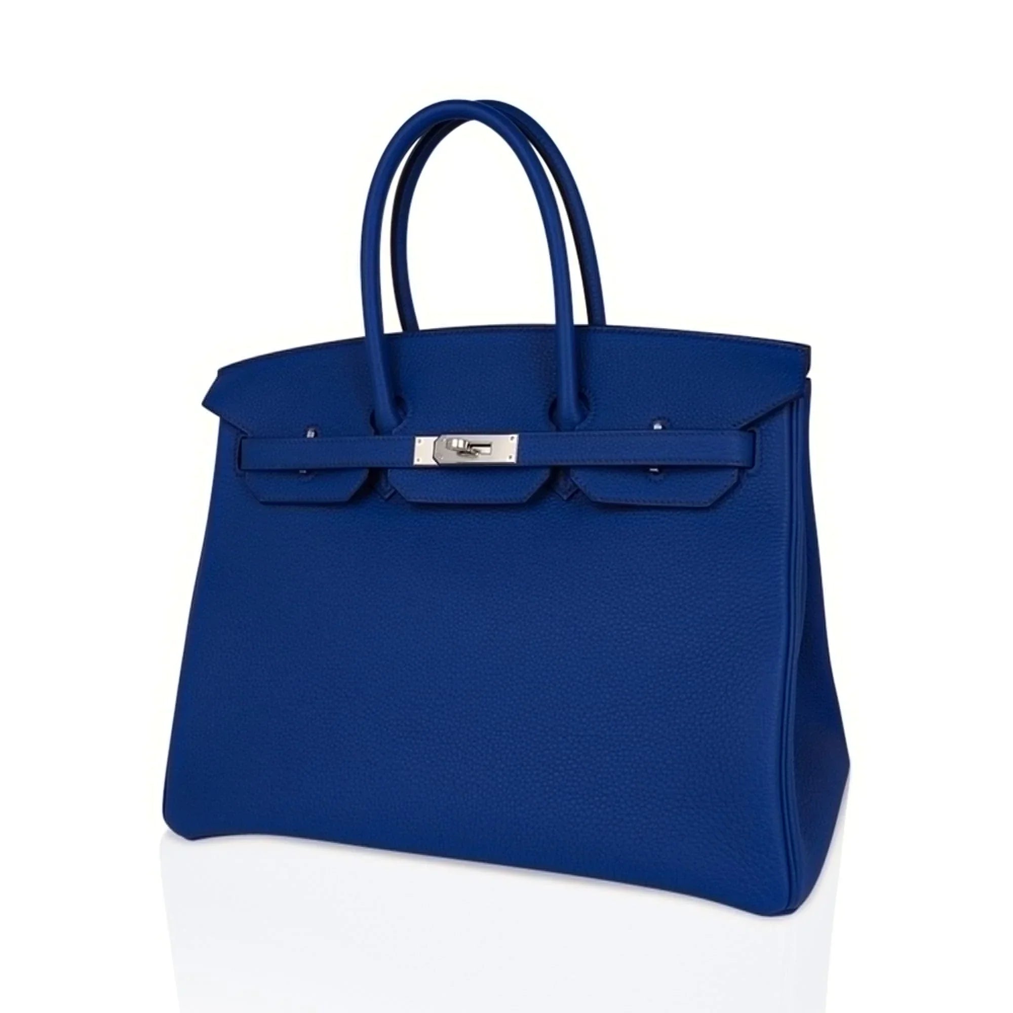 Birkin 35 Bag Blue de France Togo Leather with Palladium Hardware