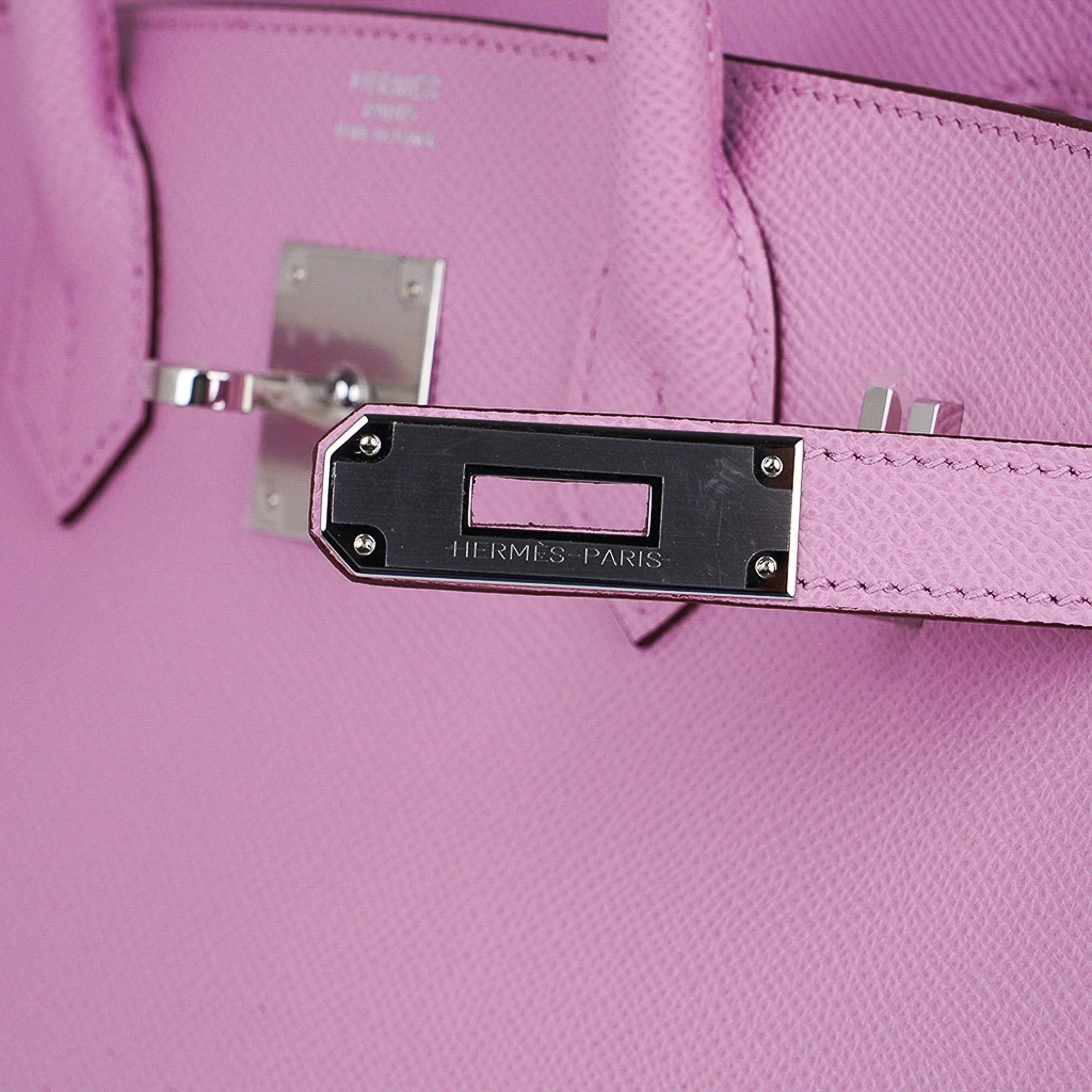 Birkin 30 Bag Mauve Sylvestre Epsom Leather with Palladium Hardware