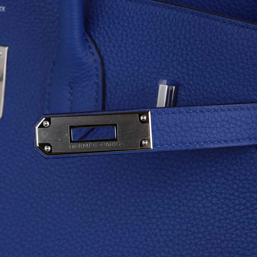 Birkin 35 Bag Blue de France Togo Leather with Palladium Hardware