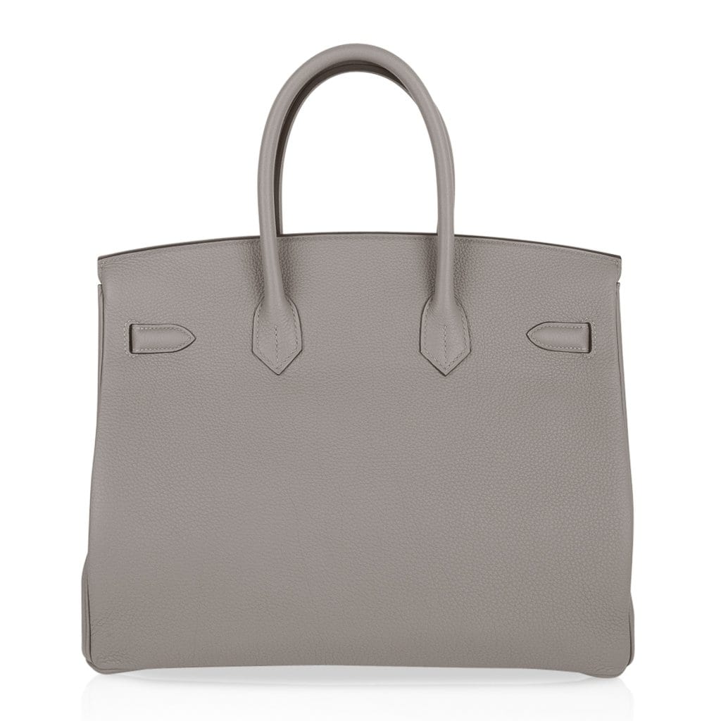 Birkin 35 Bag Gris Asphalte Togo Gold Hardware