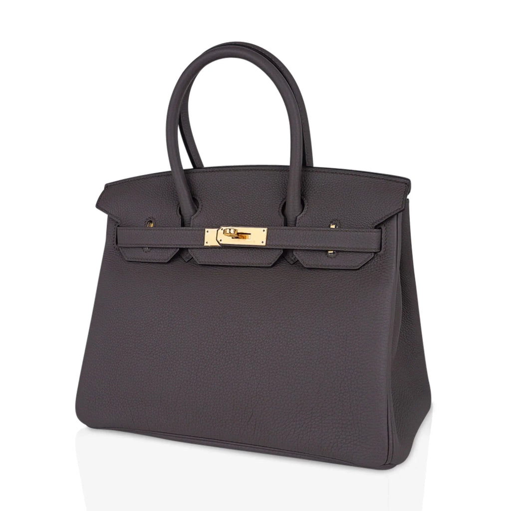 Birkin 30 Bag Etain Gray Coveted Gold Hardware Togo