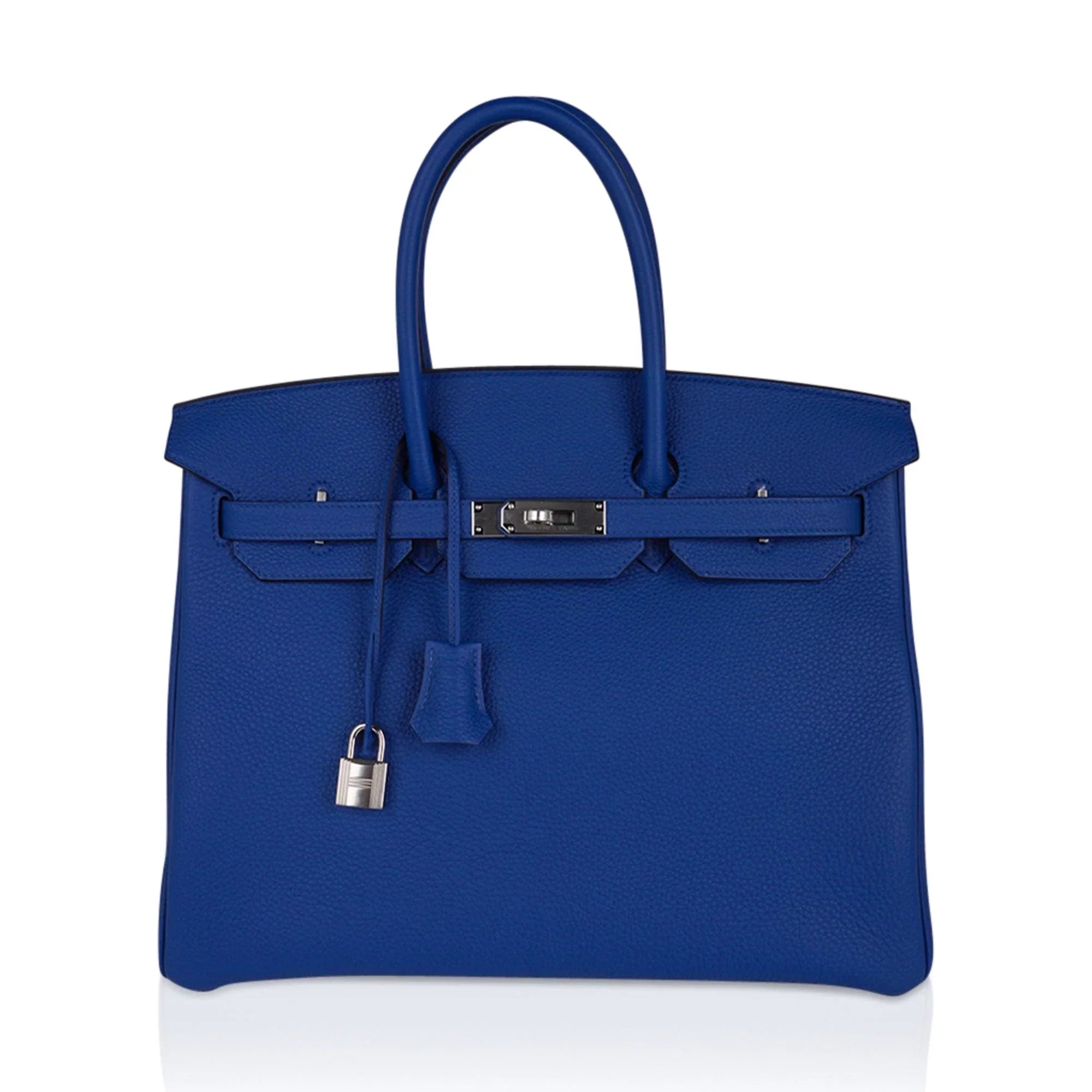 Birkin 35 Bag Blue de France Togo Leather with Palladium Hardware
