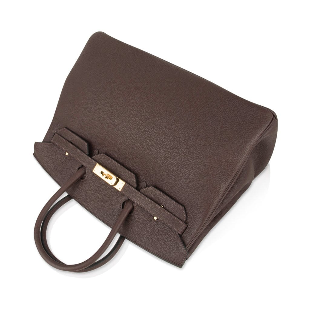 Birkin 35 Bag Chocolate Togo Gold Hardware