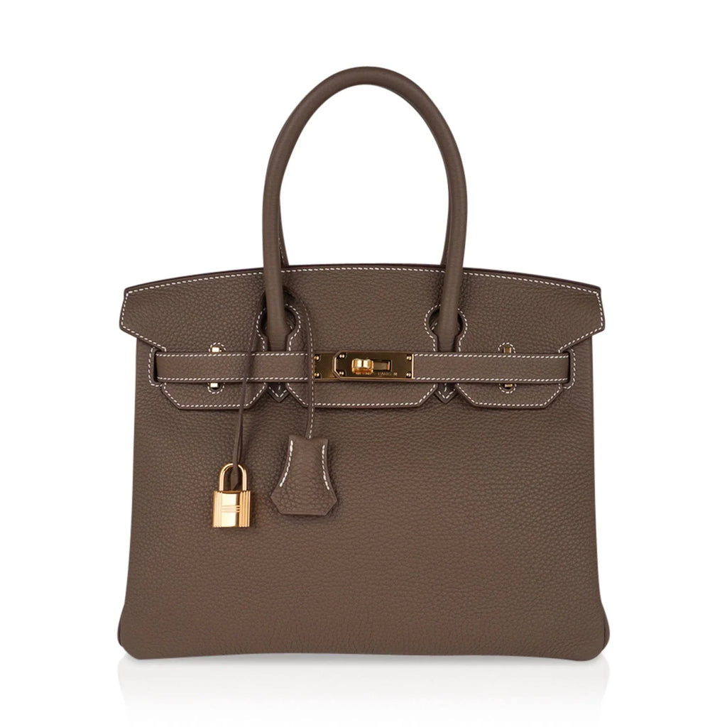 Birkin 30 Bag Etoupe (Taupe) Gold Hardware Togo Leather