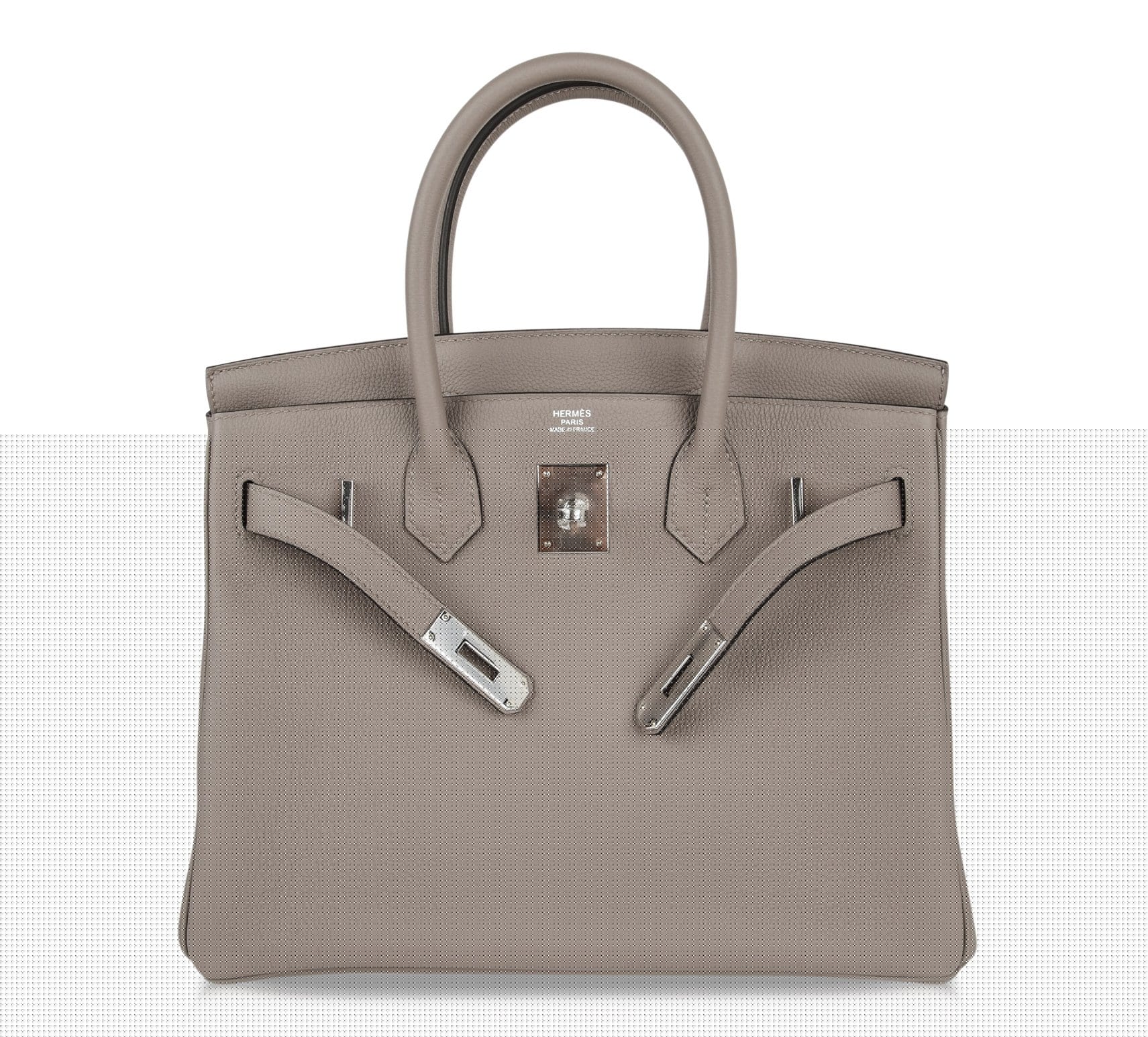 Birkin 30 Bag Gris Asphalte Togo Palladium Hardware