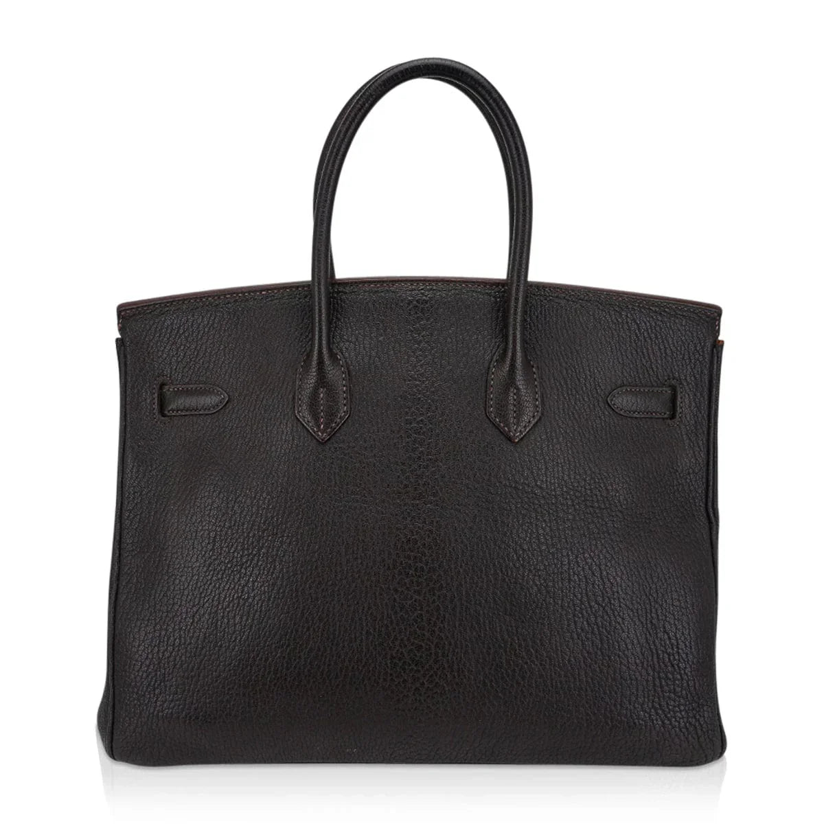 Birkin 35 Bag Cocoan Brown Chevre Leather with Palladium Hardware