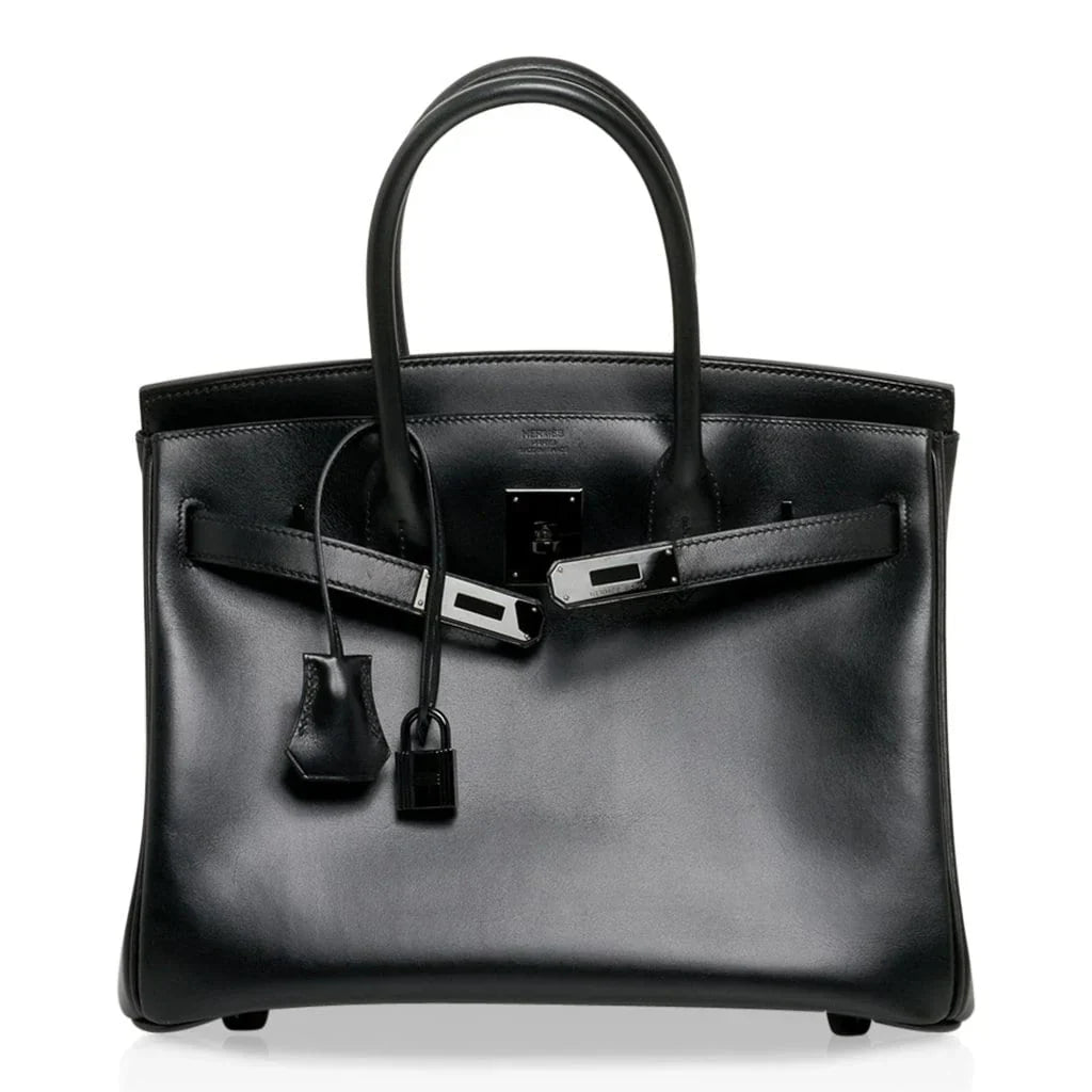 Birkin 30 Bag So Black Limited Edition Box Leather