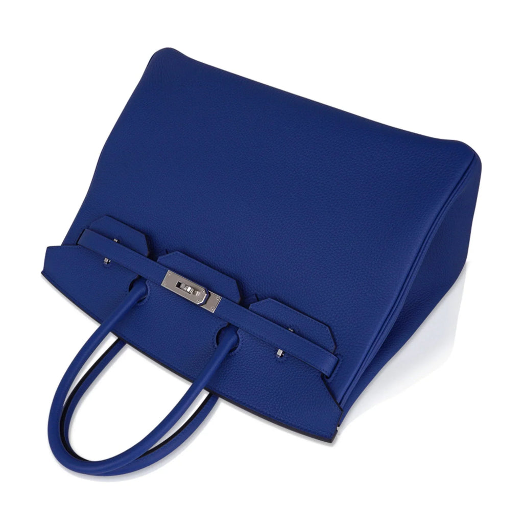 Birkin 35 Bag Blue de France Togo Leather with Palladium Hardware