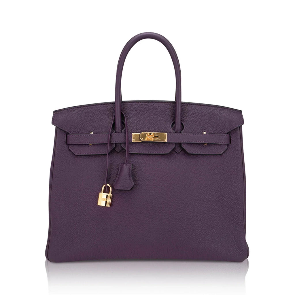 Birkin 35 Bag Raisin Togo Leather with Gold Hardware
