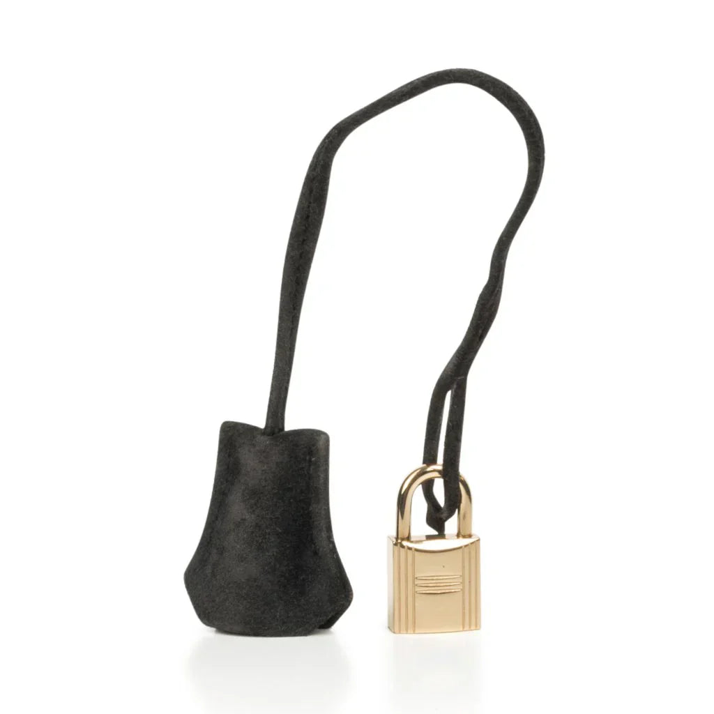Birkin 30 Bag Doblis (Suede) Black Gold Hardware