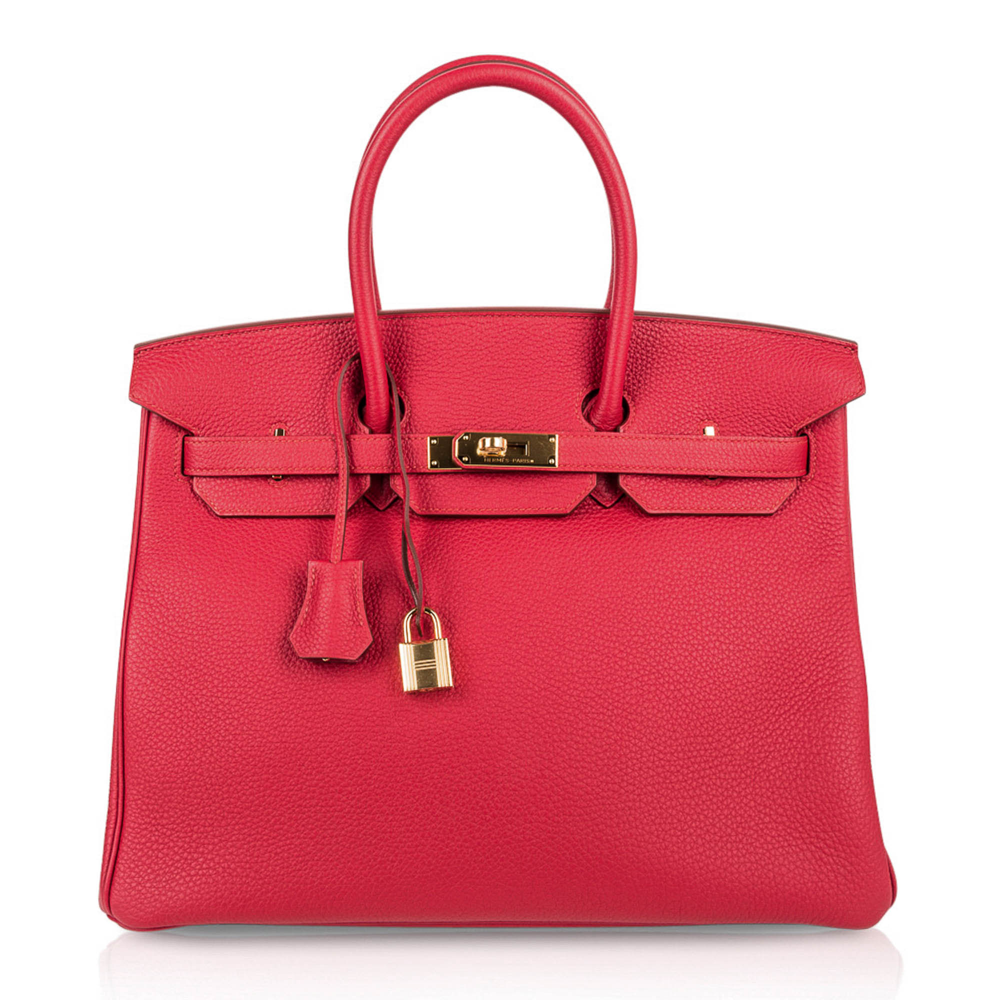 Birkin 35 Bag Vermillion Togo Leather with Gold Hardware