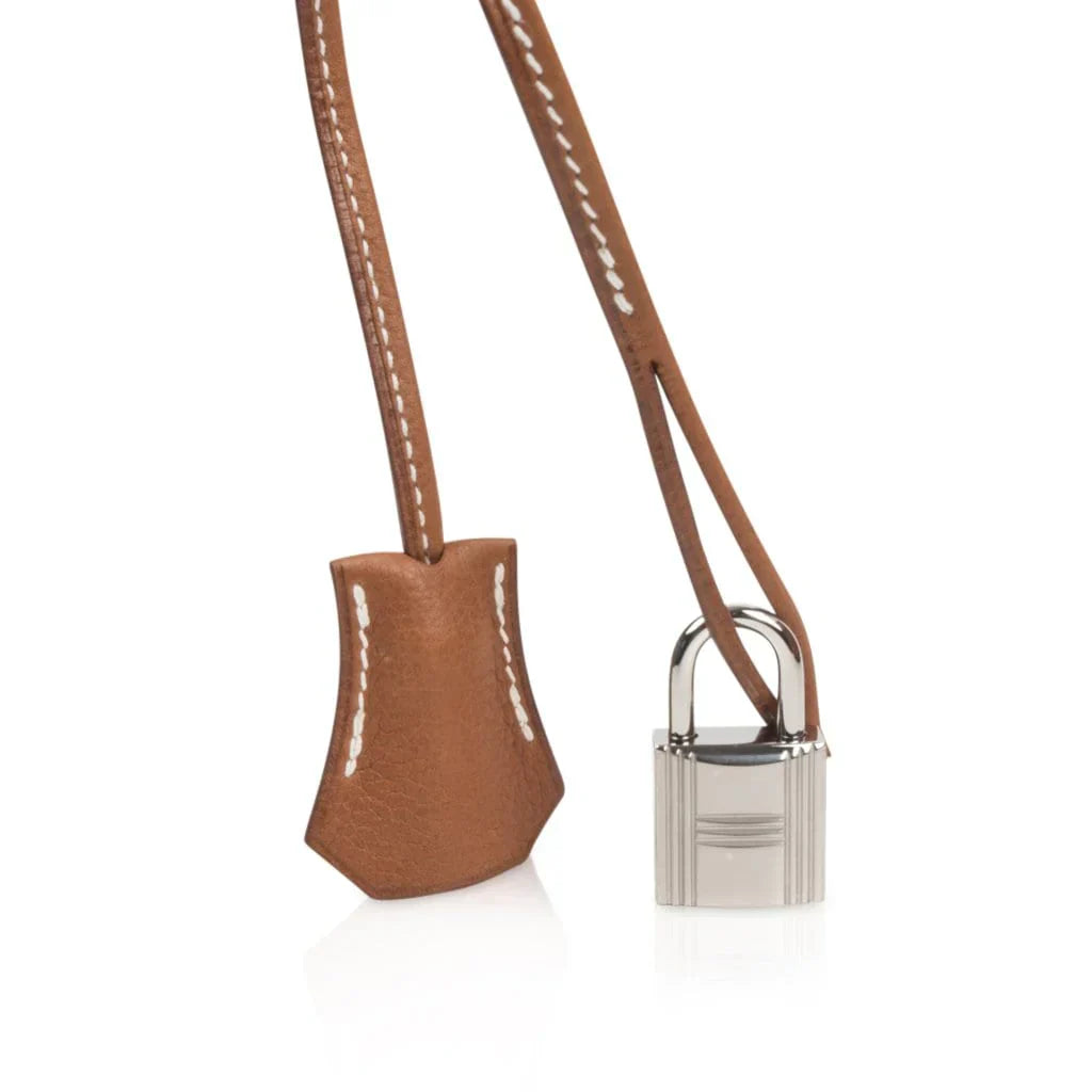 Limited Edition Birkin 35 Bag Fauve Barenia Faubourg Leather with Palladium Hardware