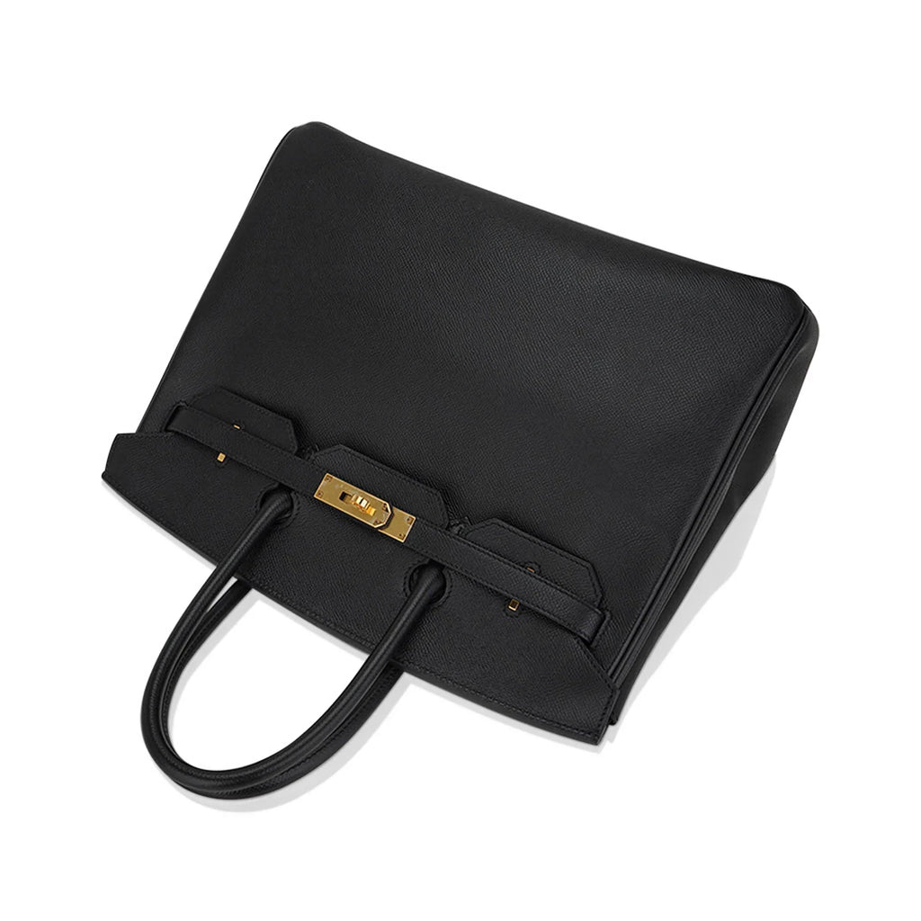 Birkin 35 Bag Black Epsom Leather with Gold Hardware