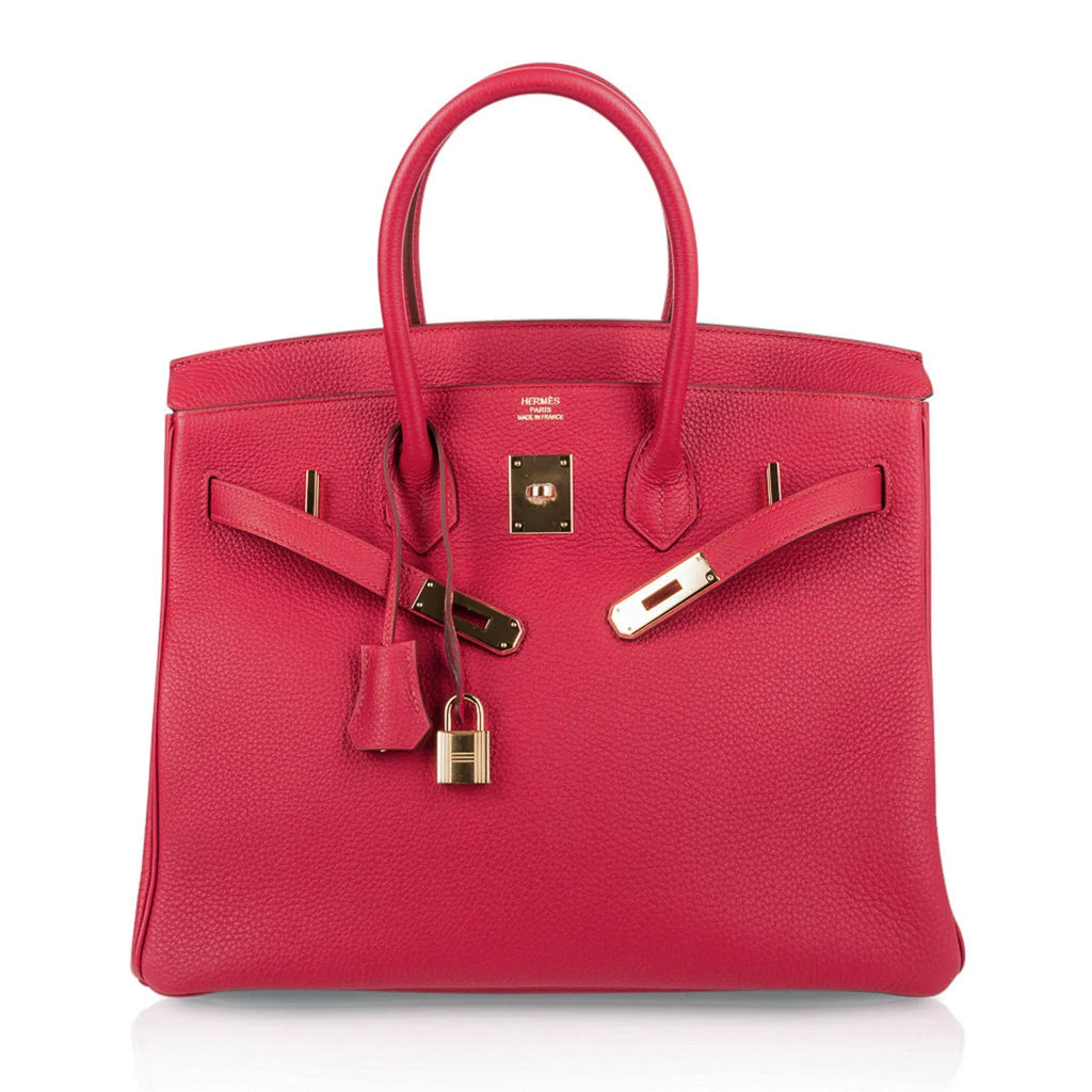 Birkin 35 Bag Vermillion Togo Leather with Gold Hardware
