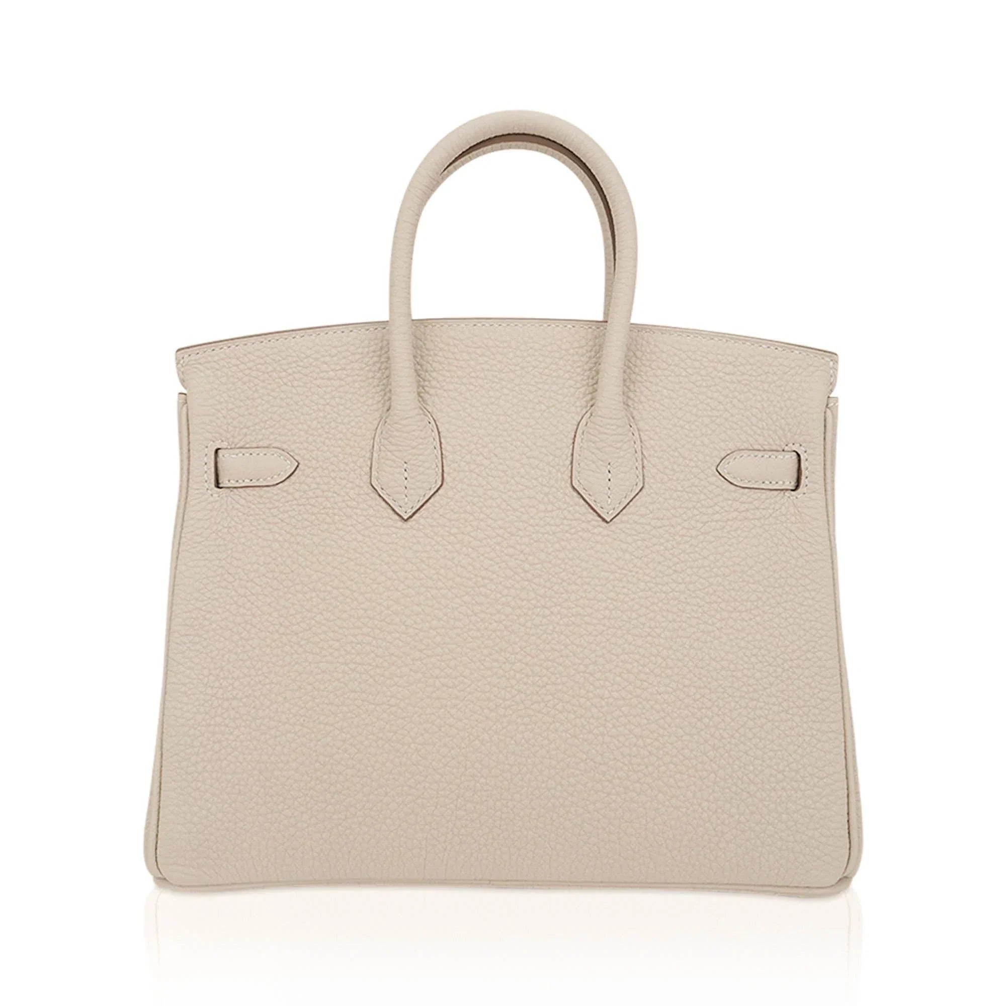 Birkin 25 Bag Craie Togo Leather with Rose Gold Hardware