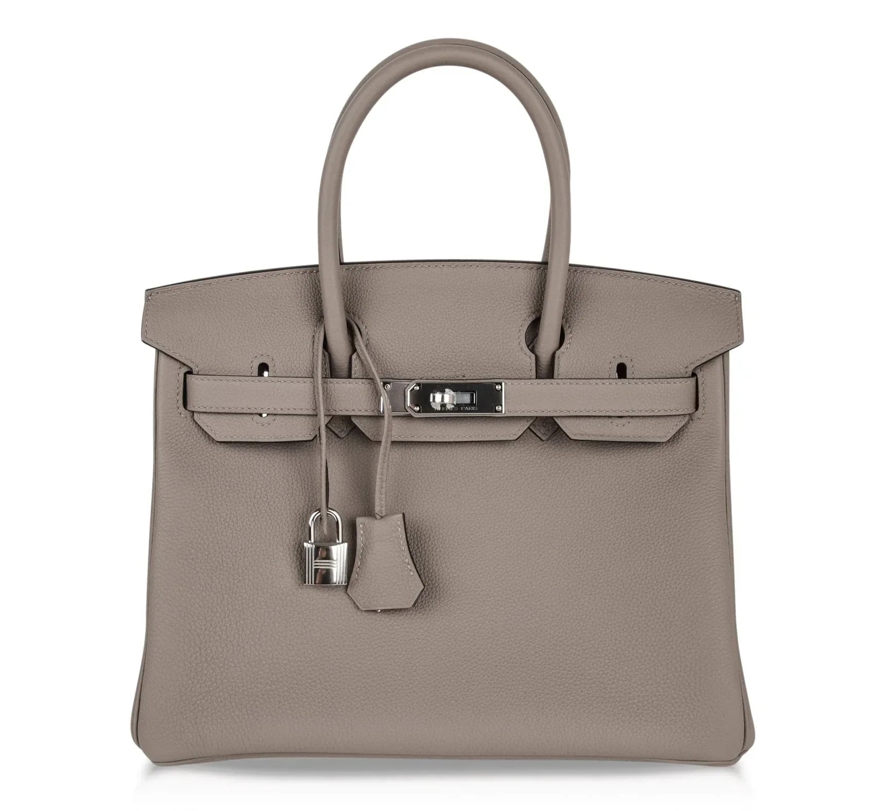 Birkin 30 Bag Gris Asphalte Togo Palladium Hardware