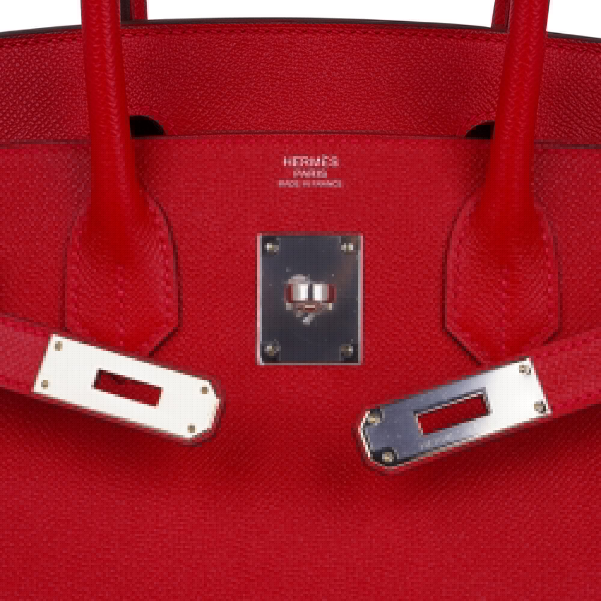 Birkin 30 Bag Rouge Casaque Epsom Leather with Palladium Hardware